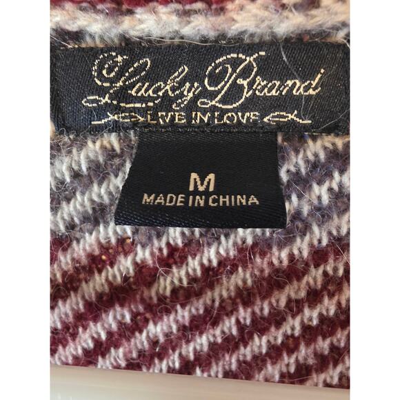 Lucky Brand Cardigan Sweater M Womens Has Pockets Long Sleeve Soft Cozy Warm - Picture 4 of 6